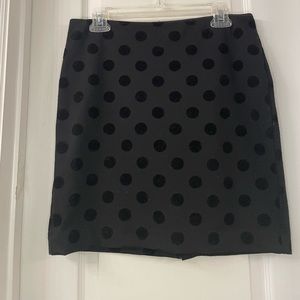 Black polka dot skirt